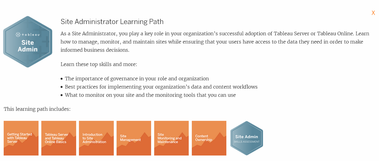 Site Administrator Learning Path